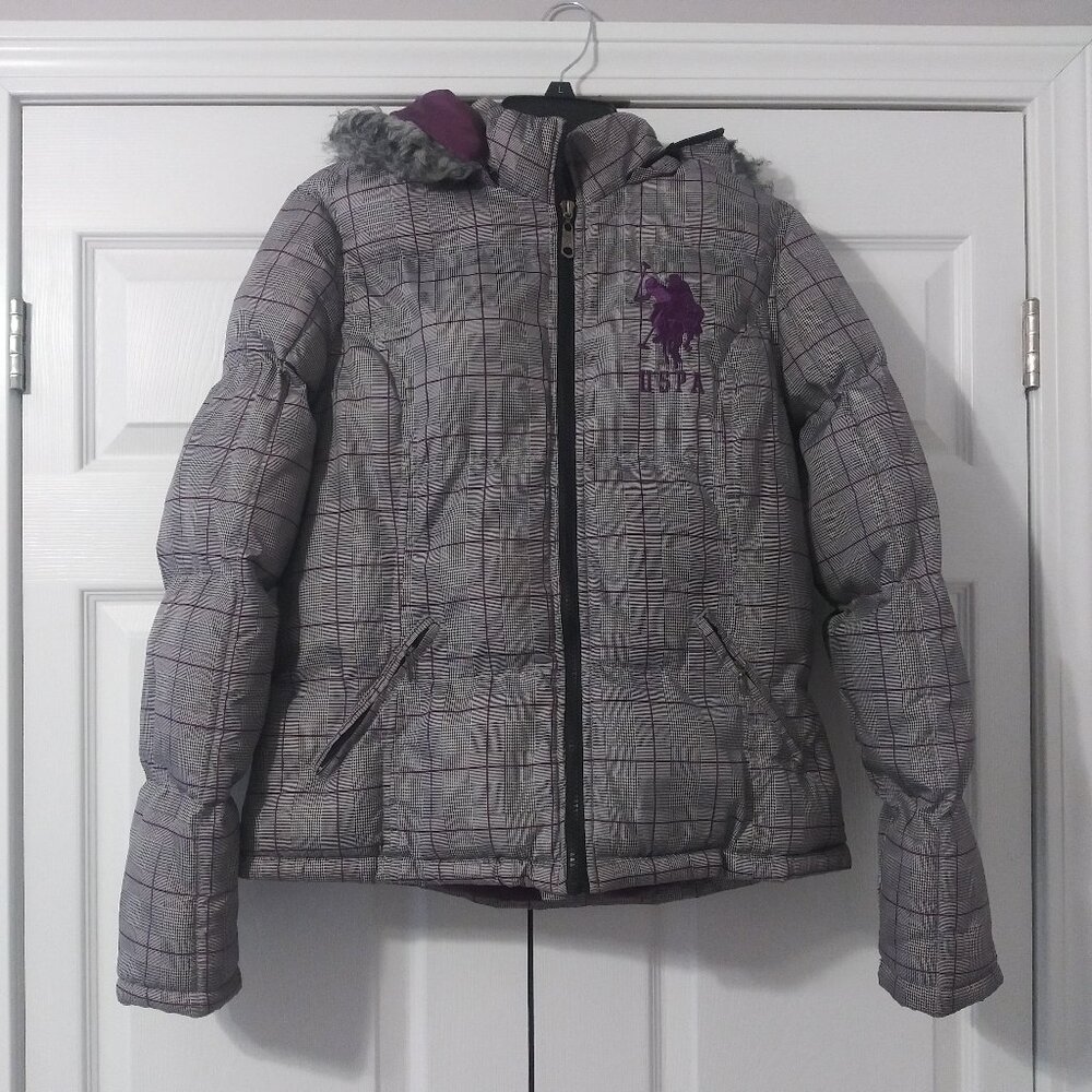Girls Puffer Coat Jacket  U.S. Polo Assn 14/16 XL